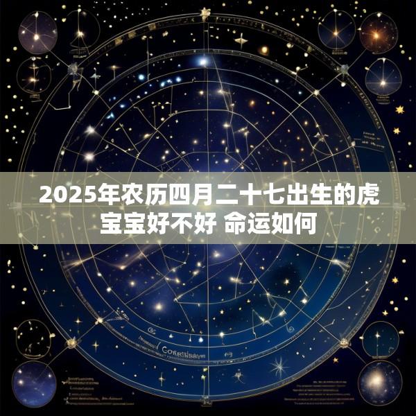 2025年农历四月二十七出生的虎宝宝好不好 命运如何