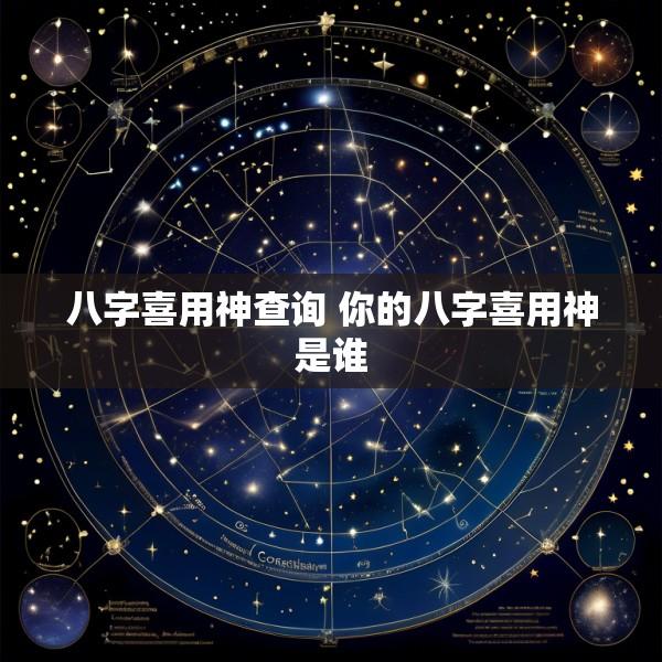 八字喜用神查询 你的八字喜用神是谁