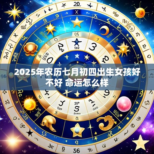 2025年农历七月初四出生女孩好不好 命运怎么样