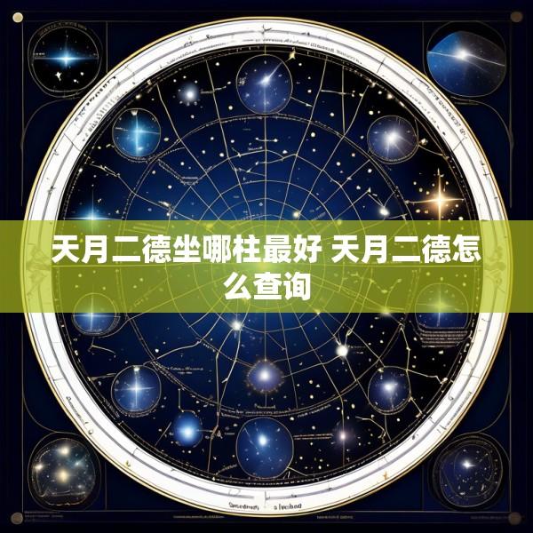 天月二德坐哪柱最好 天月二德怎么查询