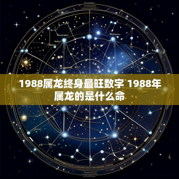 1988属龙终身最旺数字 1988年属龙的是什么命
