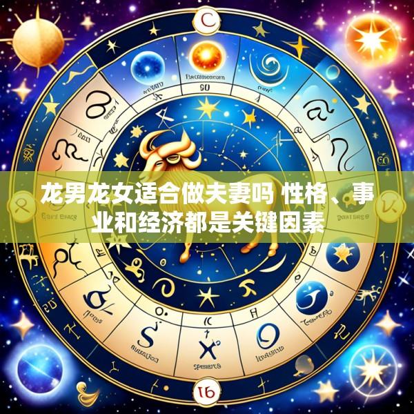 龙男龙女适合做夫妻吗 性格、事业和经济都是关键因素