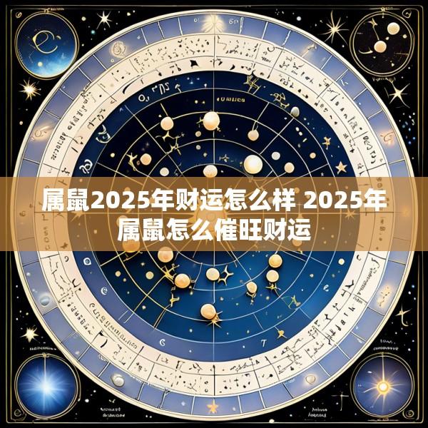 属鼠2025年财运怎么样 2025年属鼠怎么催旺财运