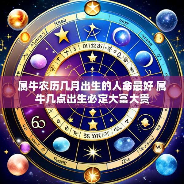 属牛农历几月出生的人命最好 属牛几点出生必定大富大贵