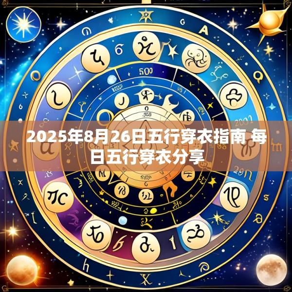 2025年8月26日五行穿衣指南 每日五行穿衣分享