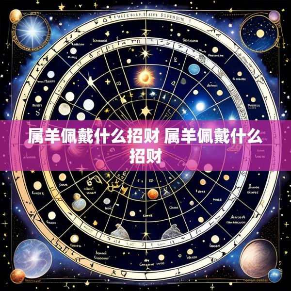 属羊佩戴什么招财 属羊佩戴什么招财