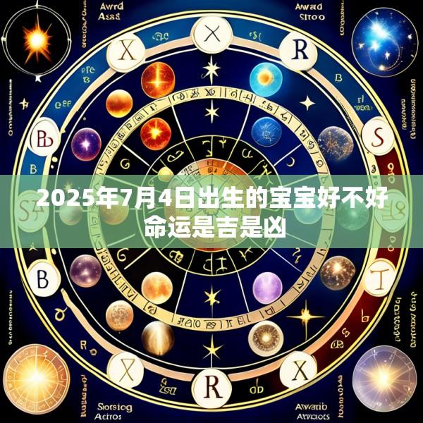 2025年7月4日出生的宝宝好不好 命运是吉是凶