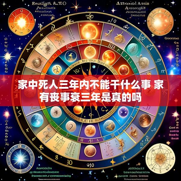 家中死人三年内不能干什么事 家有丧事衰三年是真的吗