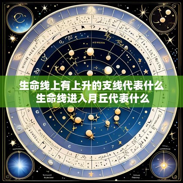 生命线上有上升的支线代表什么 生命线进入月丘代表什么