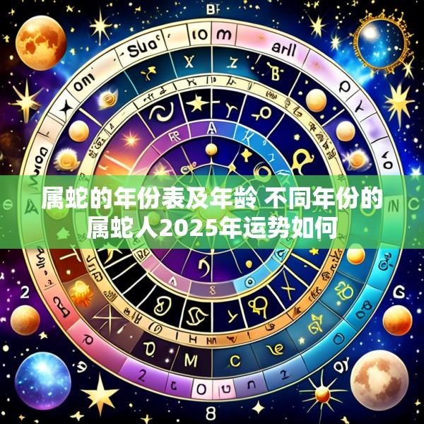 属蛇的年份表及年龄 不同年份的属蛇人2025年运势如何