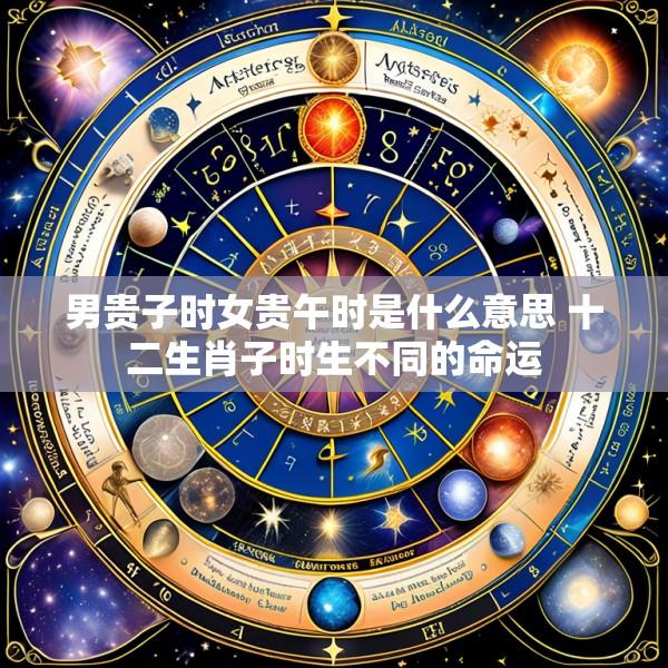 男贵子时女贵午时是什么意思 十二生肖子时生不同的命运