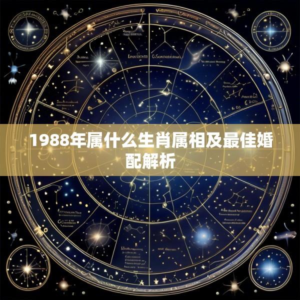 1988年属什么生肖属相及最佳婚配解析