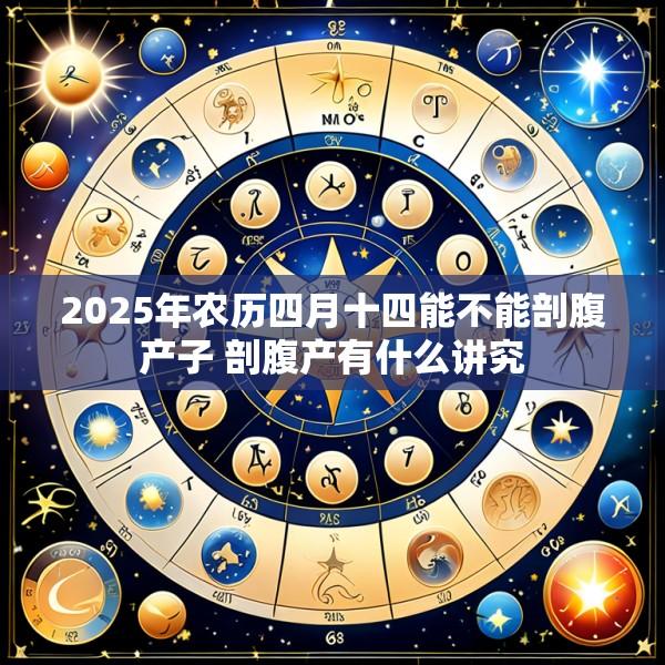 2025年农历四月十四能不能剖腹产子 剖腹产有什么讲究