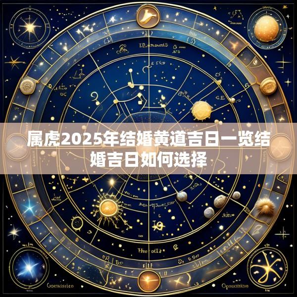 属虎2025年结婚黄道吉日一览结婚吉日如何选择