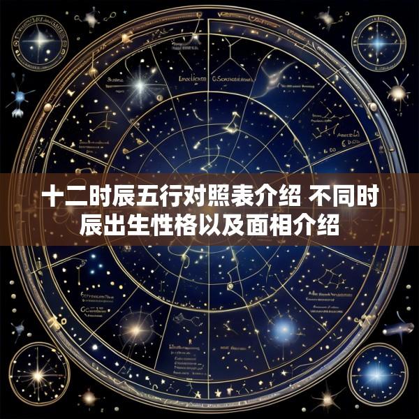 十二时辰五行对照表介绍 不同时辰出生性格以及面相介绍