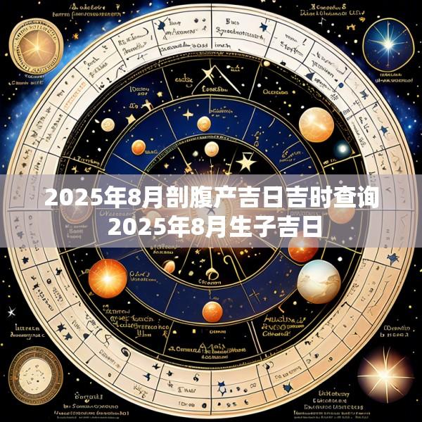 2025年8月剖腹产吉日吉时查询 2025年8月生子吉日
