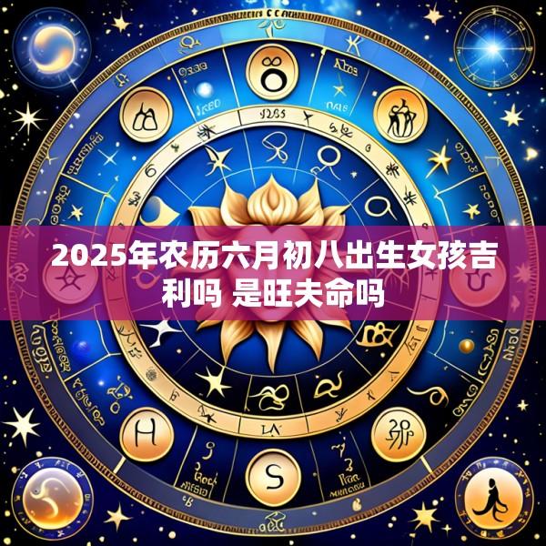 2025年农历六月初八出生女孩吉利吗 是旺夫命吗