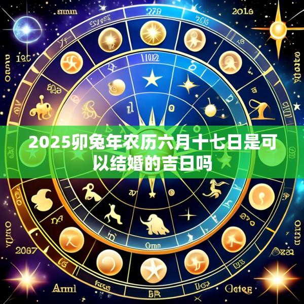 2025卯兔年农历六月十七日是可以结婚的吉日吗