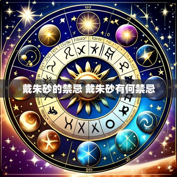 戴朱砂的禁忌 戴朱砂有何禁忌