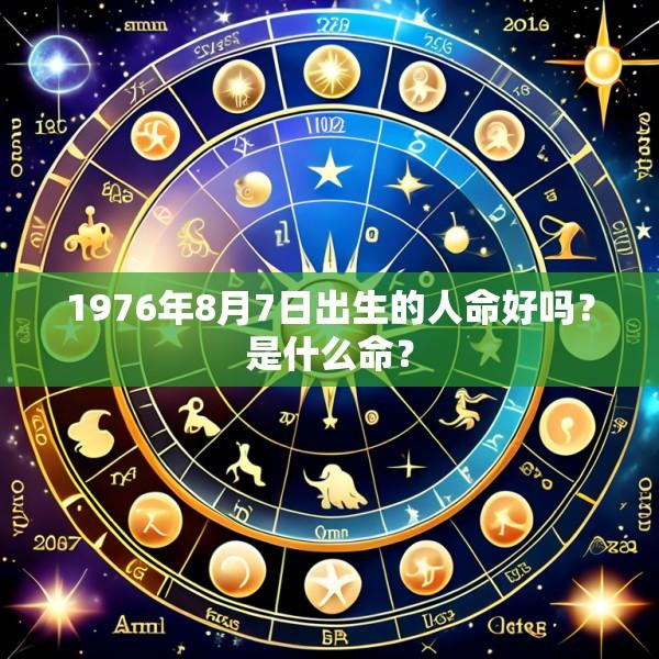 1976年8月7日出生的人命好吗？是什么命？