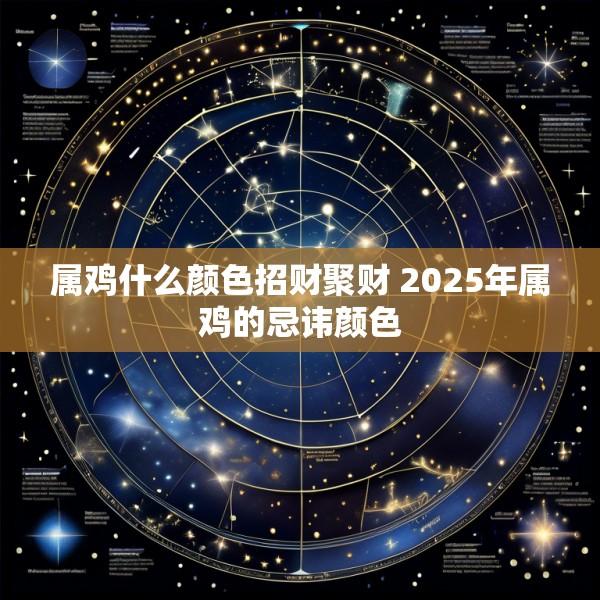 属鸡什么颜色招财聚财 2025年属鸡的忌讳颜色