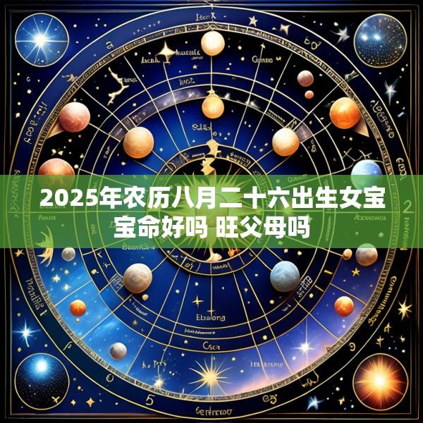 2025年农历八月二十六出生女宝宝命好吗 旺父母吗