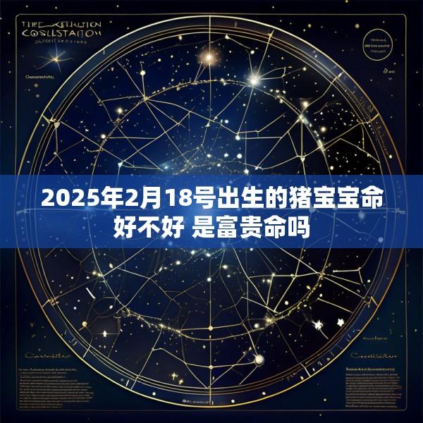 2025年2月18号出生的猪宝宝命好不好 是富贵命吗