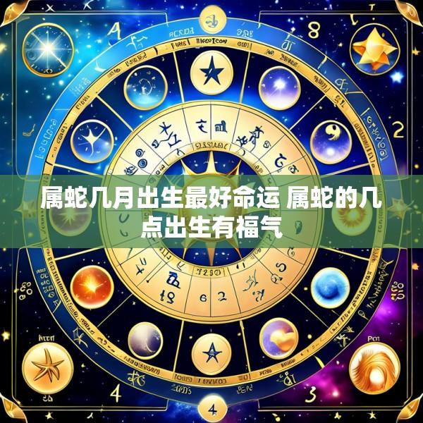 属蛇几月出生最好命运 属蛇的几点出生有福气
