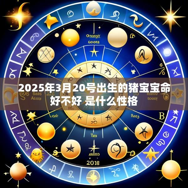 2025年3月20号出生的猪宝宝命好不好 是什么性格