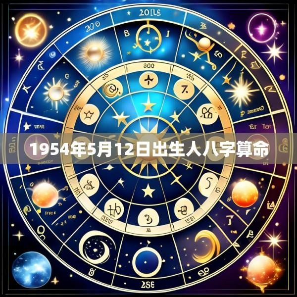 1954年5月12日出生人八字算命