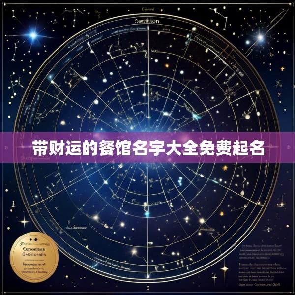 带财运的餐馆名字大全免费起名