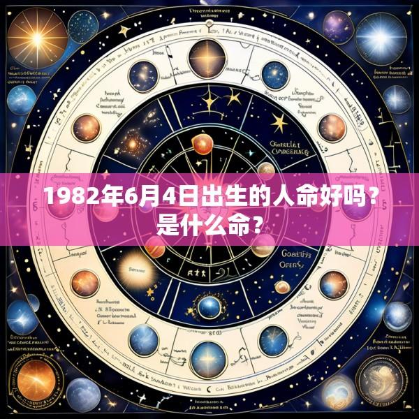 1982年6月4日出生的人命好吗？是什么命？