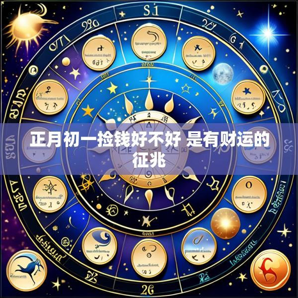 正月初一捡钱好不好 是有财运的征兆