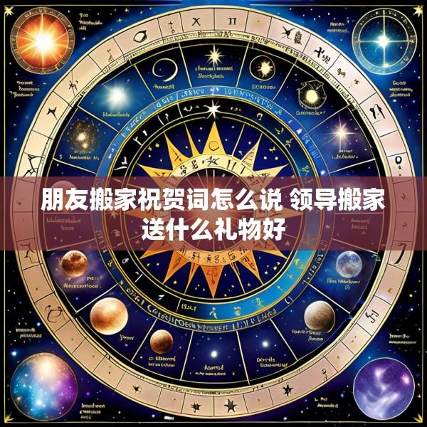 朋友搬家祝贺词怎么说 领导搬家送什么礼物好