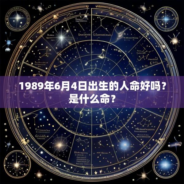 1989年6月4日出生的人命好吗？是什么命？