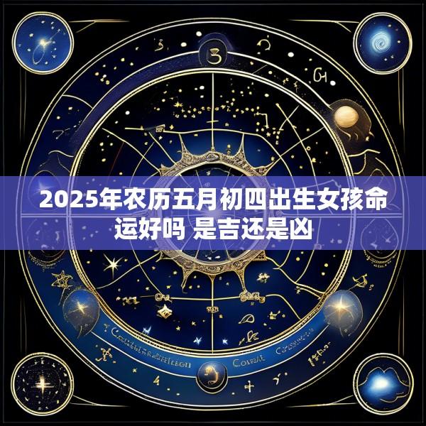 2025年农历五月初四出生女孩命运好吗 是吉还是凶