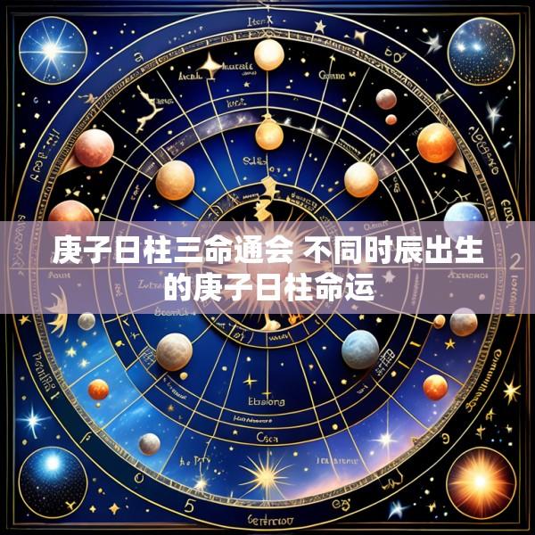庚子日柱三命通会 不同时辰出生的庚子日柱命运