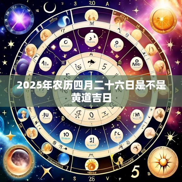 2025年农历四月二十六日是不是黄道吉日