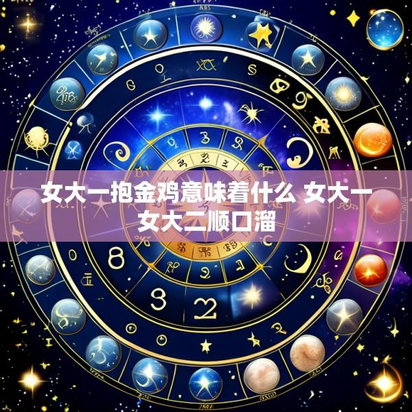 女大一抱金鸡意味着什么 女大一女大二顺口溜