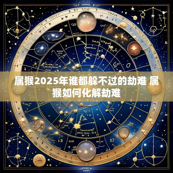 属猴2025年谁都躲不过的劫难 属猴如何化解劫难