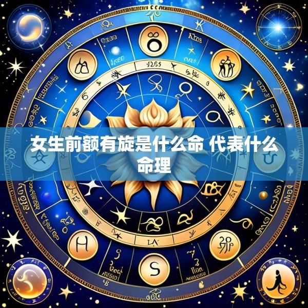 女生前额有旋是什么命 代表什么命理