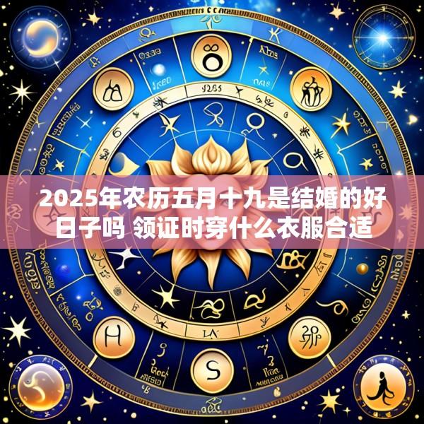 2025年农历五月十九是结婚的好日子吗 领证时穿什么衣服合适