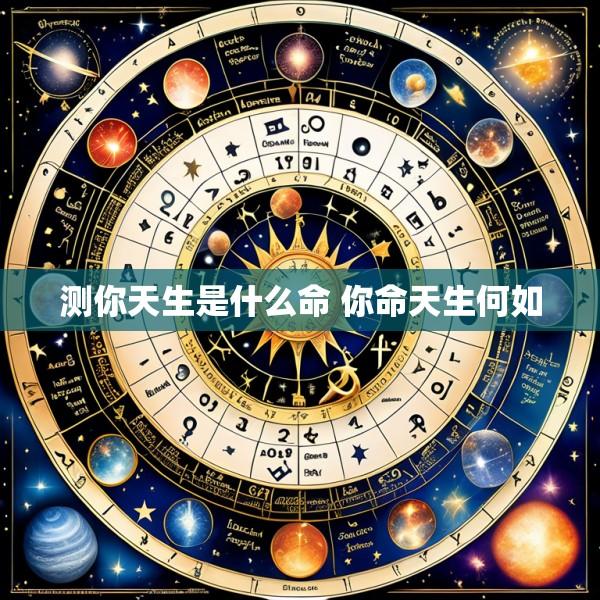 测你天生是什么命 你命天生何如