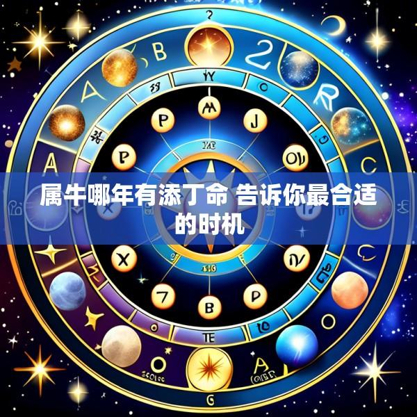 属牛哪年有添丁命 告诉你最合适的时机