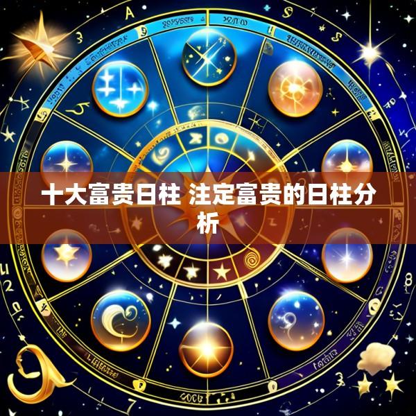 十大富贵日柱 注定富贵的日柱分析