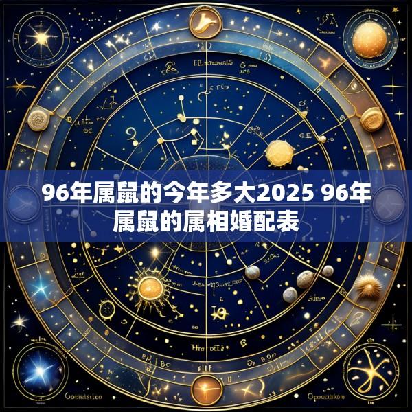 96年属鼠的今年多大2025 96年属鼠的属相婚配表