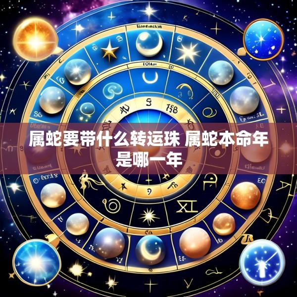 属蛇要带什么转运珠 属蛇本命年是哪一年