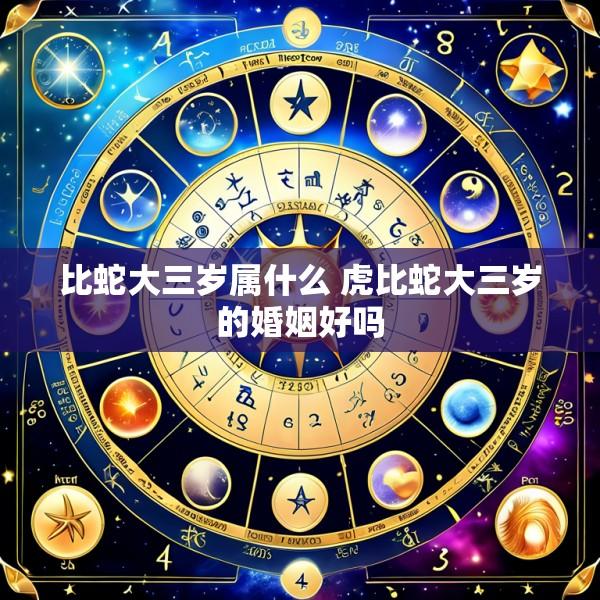 比蛇大三岁属什么 虎比蛇大三岁的婚姻好吗