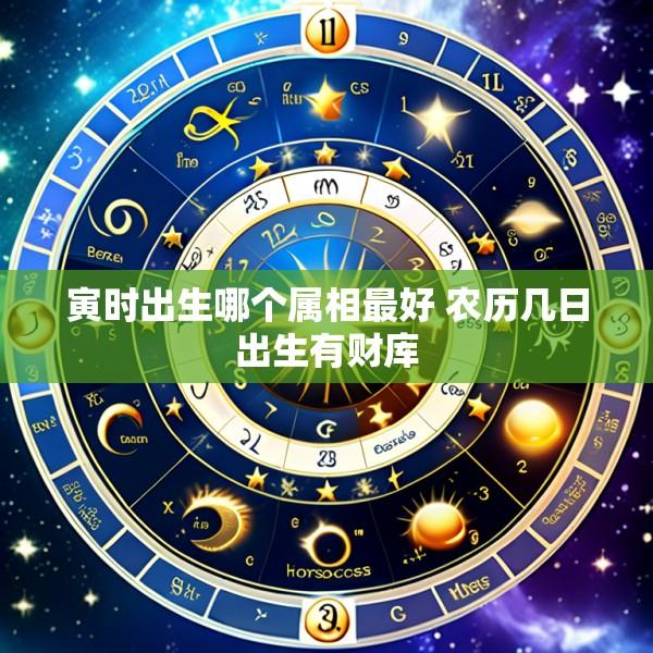 寅时出生哪个属相最好 农历几日出生有财库