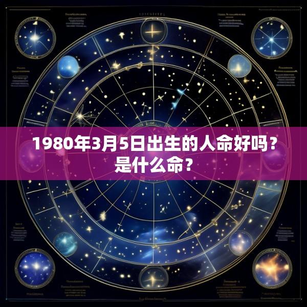 1980年3月5日出生的人命好吗？是什么命？